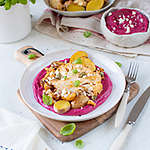 Zobrazenie receptu Pečený karfiol s cviklovým pyré