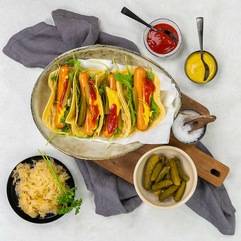 Zobrazenie receptu Hotdogové tacos