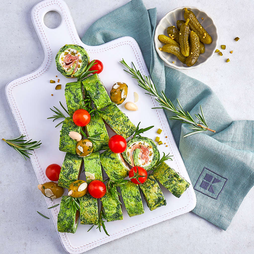 Изображение на Спаначено руло със сьомга и крема сирене