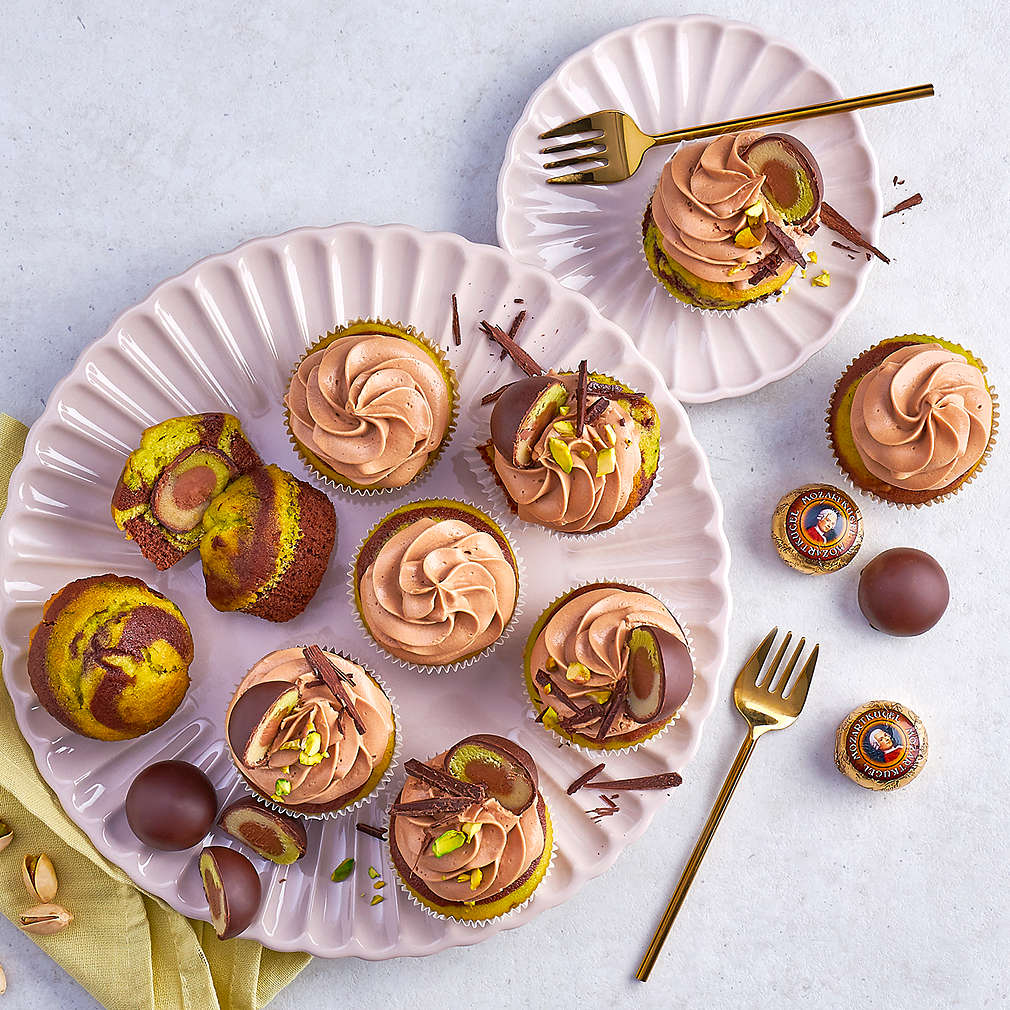 Fotografija recepta Cupcakes s Mozart kuglicama