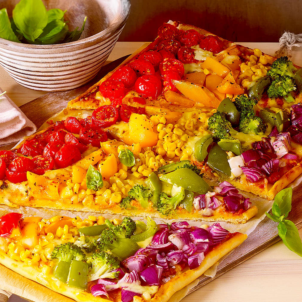 Abbildung des Rezepts Rainbowpizza
