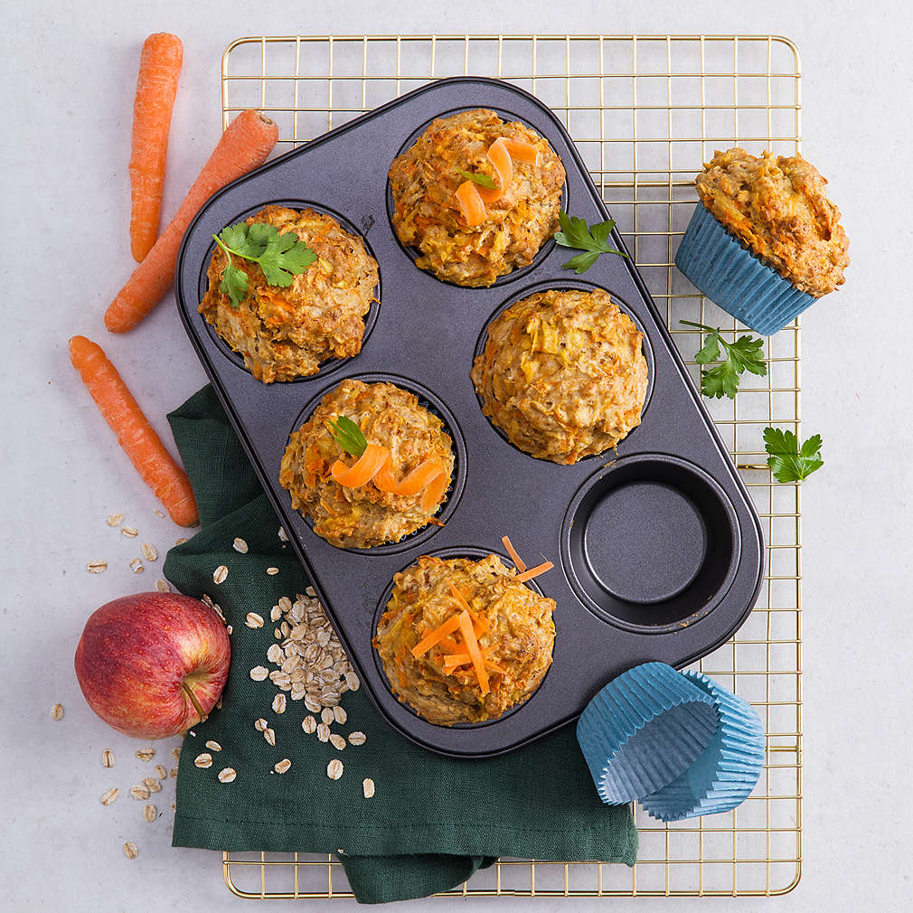 Abbildung des Rezepts Vegane Apfel-Karotten-Muffins