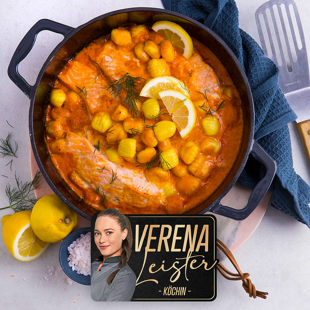 Lachs-Sahne-Gratin mit Gnocchi - Rezept | Kaufland