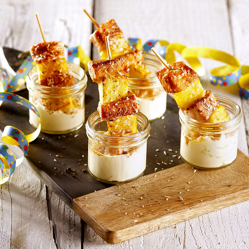Marinierte Lachs-Spießchen mit Ananas - Rezept | Kaufland