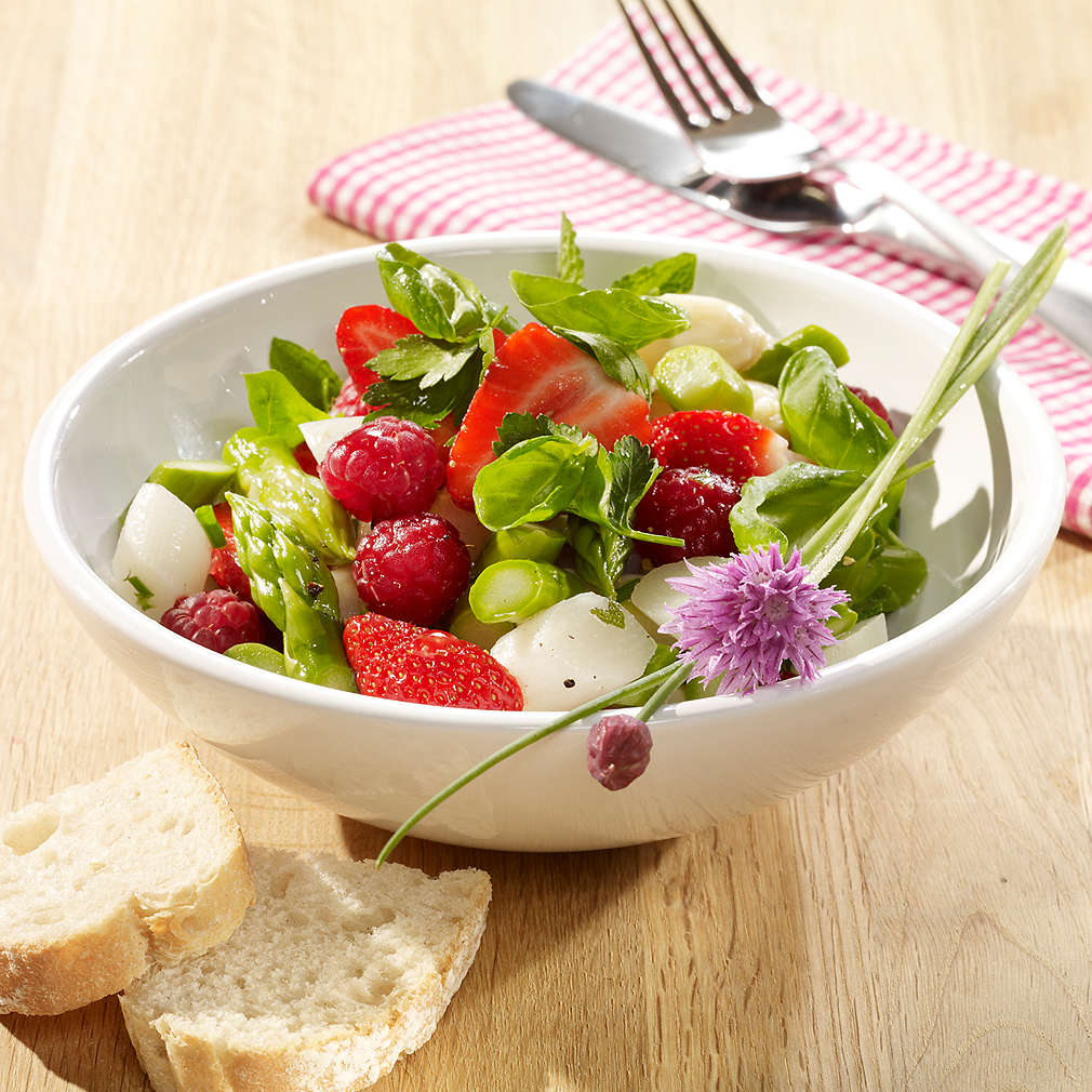 Zobrazit Chřestový salát s ovocem receptů