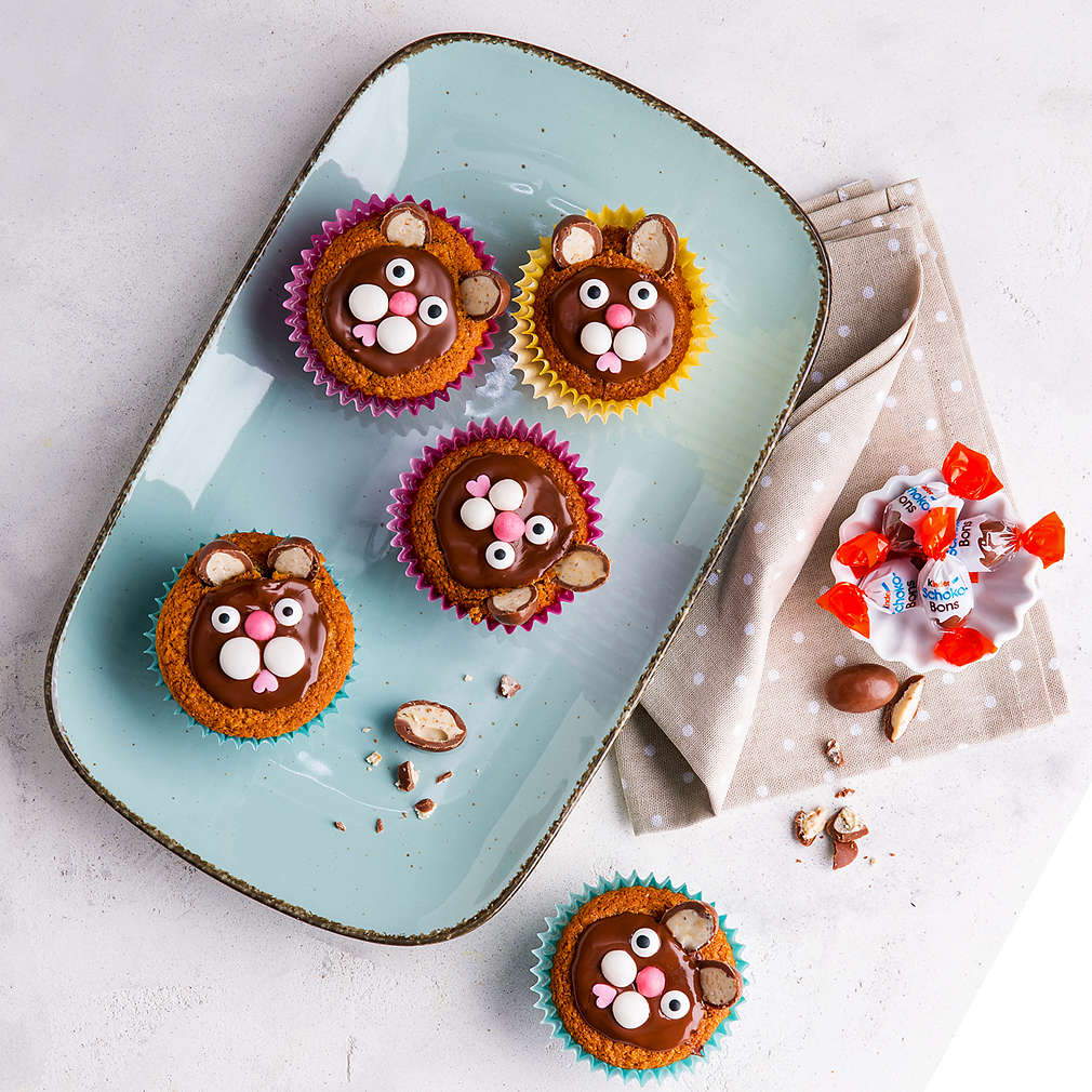 OsterhasenMuffins mit kinder SchokoBons® Rezept Kaufland