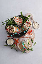 Abbildung des Rezepts Italienische Wraps mit Parmaschinken