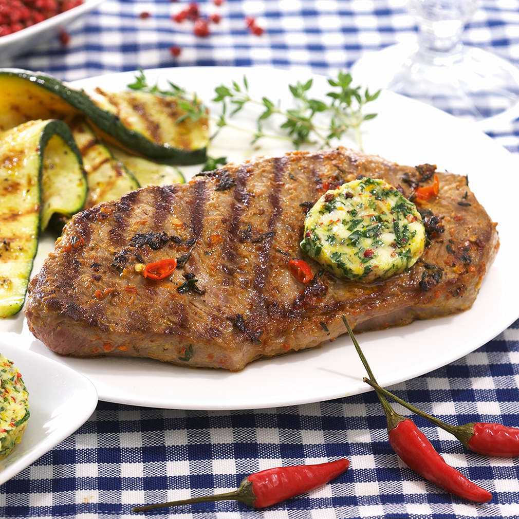 Abbildung des Rezepts Rumpsteak mit Chili-Thymian-Marinade