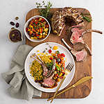 Abbildung des Rezepts Mediterrane Lammkrone mit Kräutercouscous und Tapenade