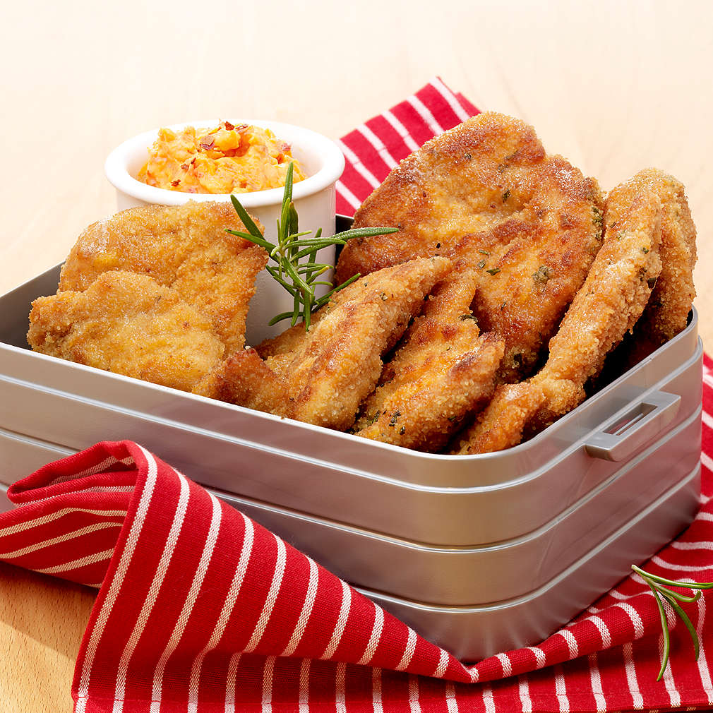 Minischnitzel mit Aprikosendip - Rezept | Kaufland