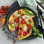 Abbildung des Rezepts Omelett mit Fleischwurst und Mozzarella