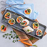 Abbildung des Rezepts Bunte Wraprollen