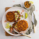 Abbildung des Rezepts Rinderburger im Süßkartoffelrösti