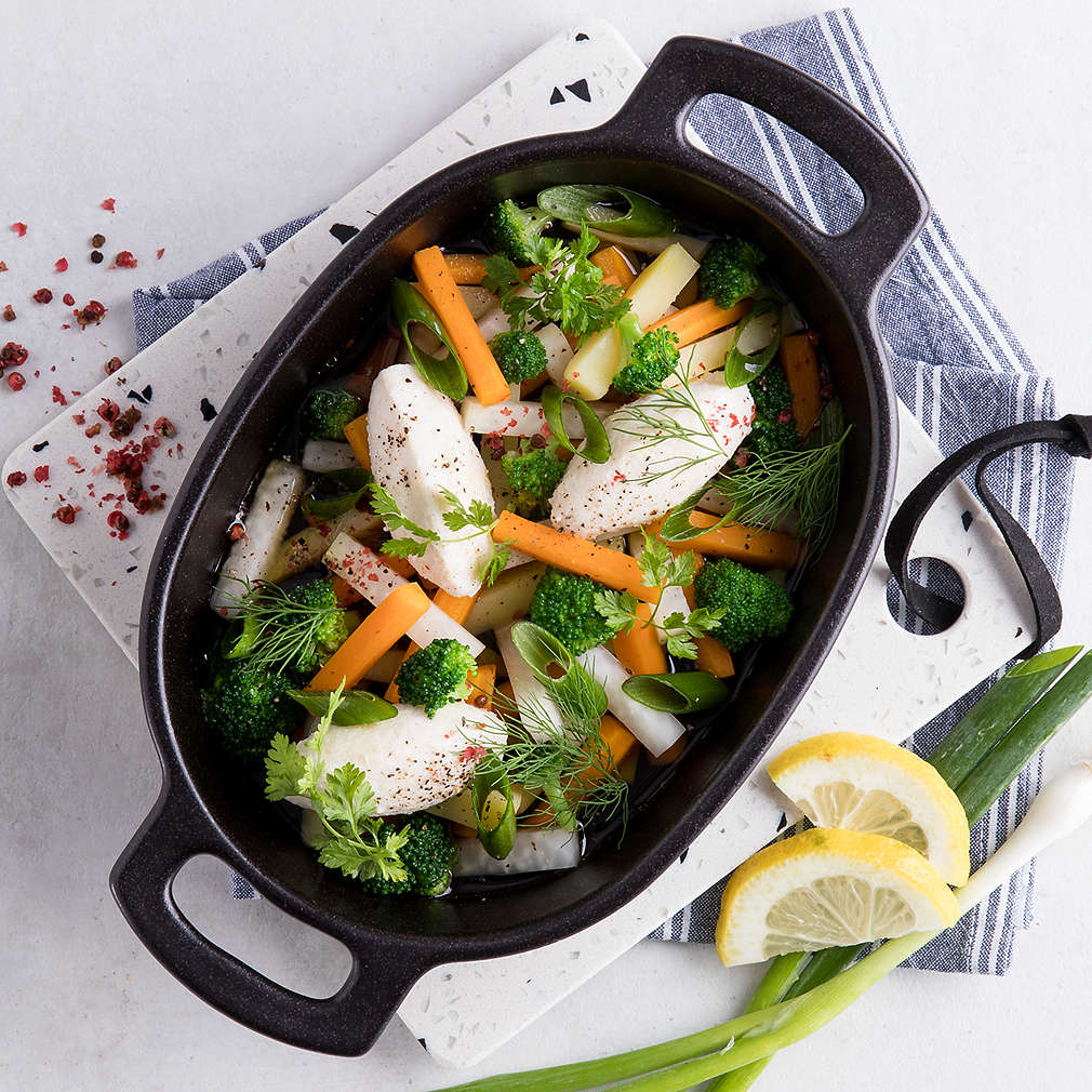 Gemüsetopf mit Fischfiletnocken - Rezept | Kaufland