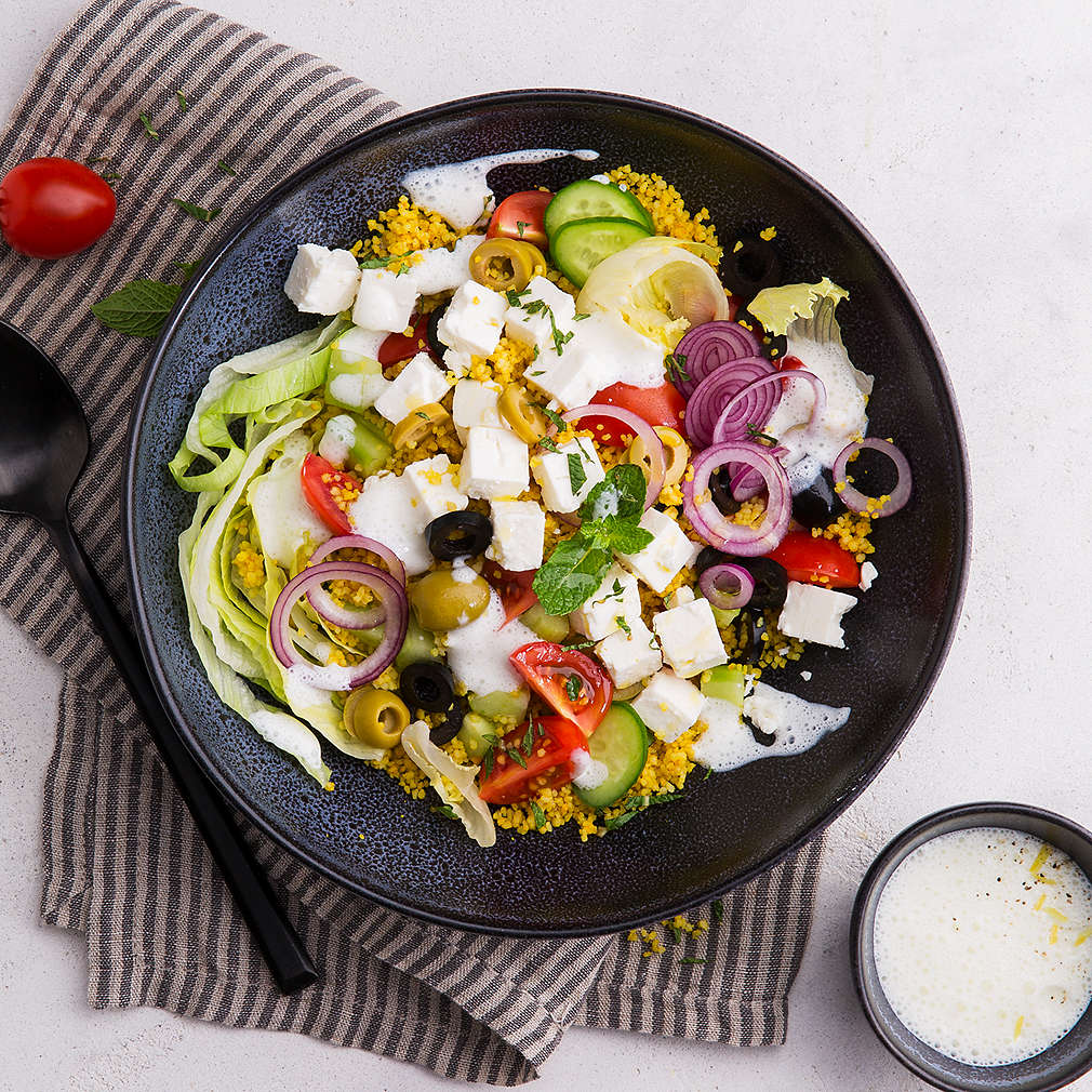 Abbildung des Rezepts Griechischer Salat mit Couscous