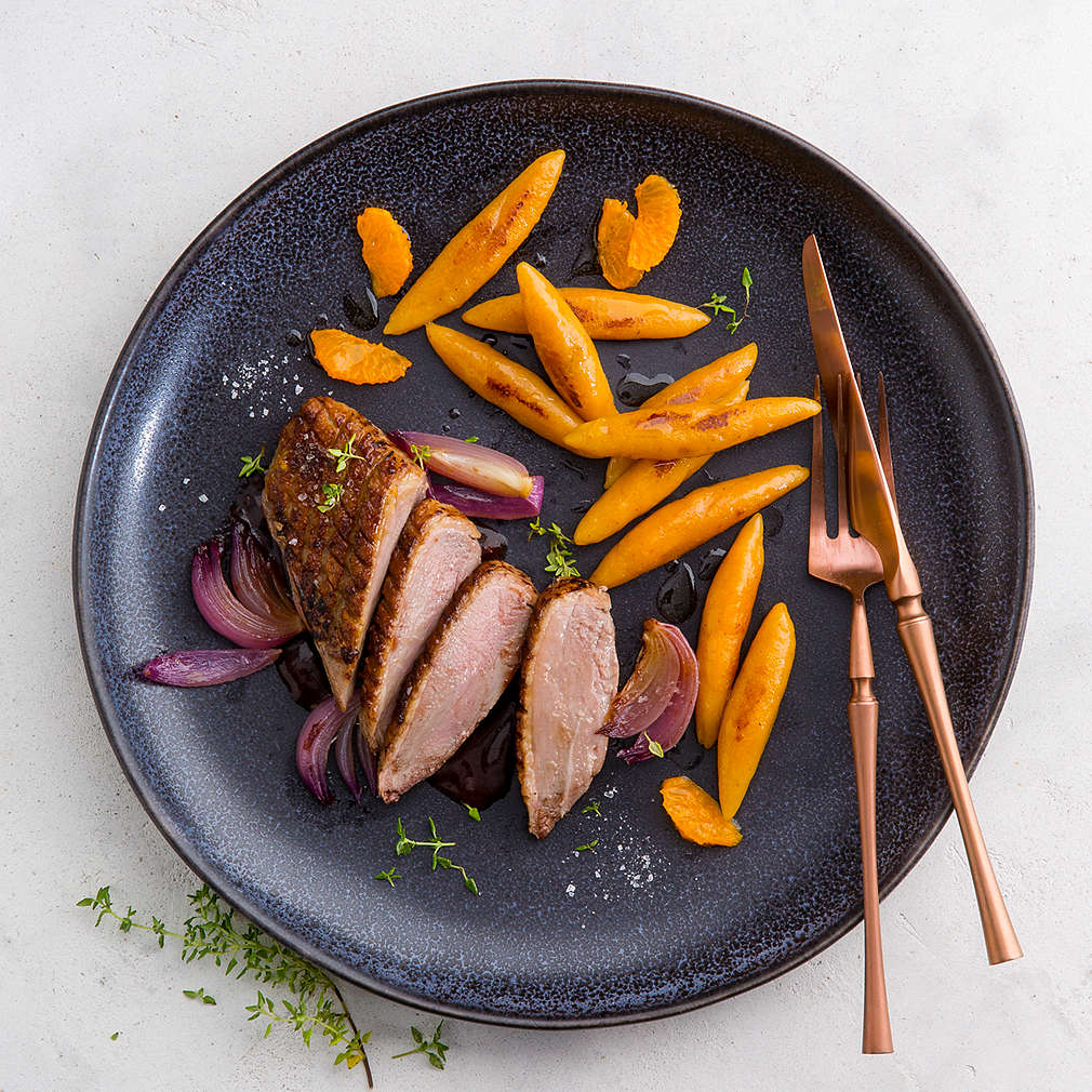 Entenbrust à la Mandarine mit Süßkartoffel-Schupfnudeln - Rezept | Kaufland