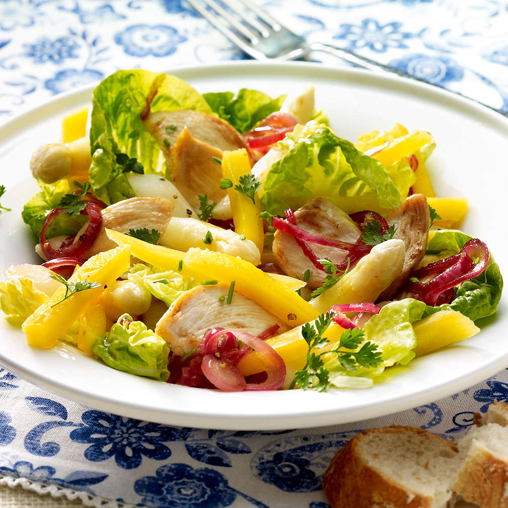 Abbildung des Rezepts Fruchtiger Hähnchen-Spargel-Salat