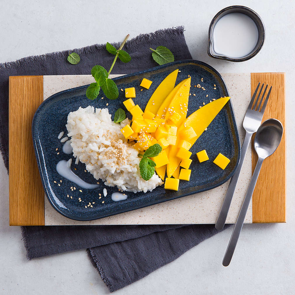 Fotografija recepta Sticky riža s mangom