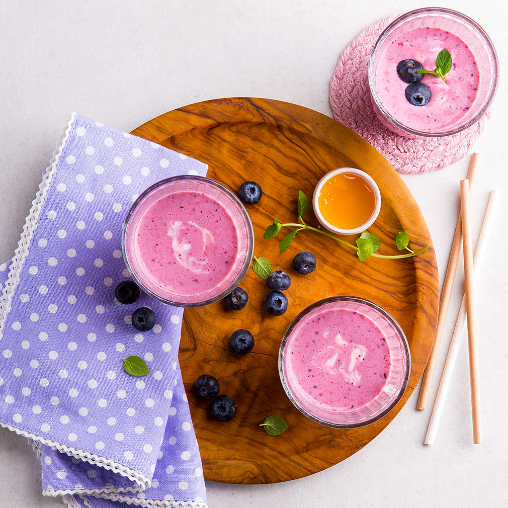 Abbildung des Rezepts Blaubeer-Minz-Smoothie