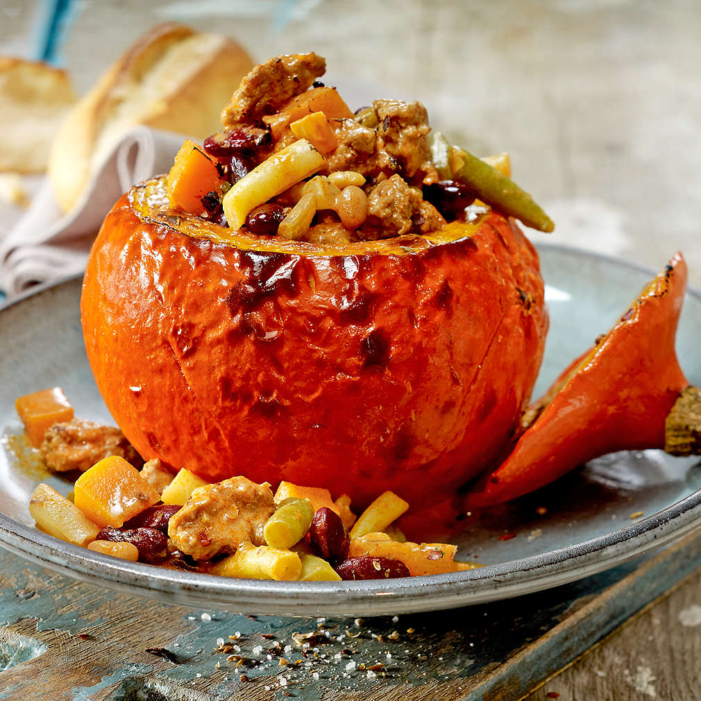 Gefüllte Halloween-Kürbisse - Rezept | Kaufland
