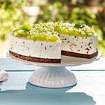 Abbildung des Rezepts Stracciatella-Cheese-Cake mit Trauben