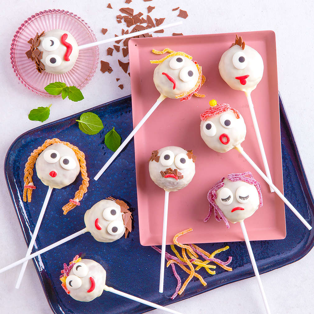 Abbildung des Rezepts Bunte Monster-Cake-Pops