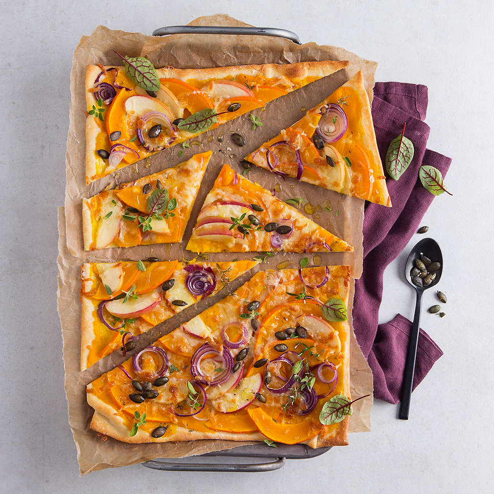 Zdjęcie przepisu Jesienna pizza z dynią
