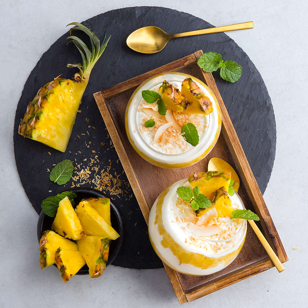 Zobrazit Ananasový jogurtový dezert receptů