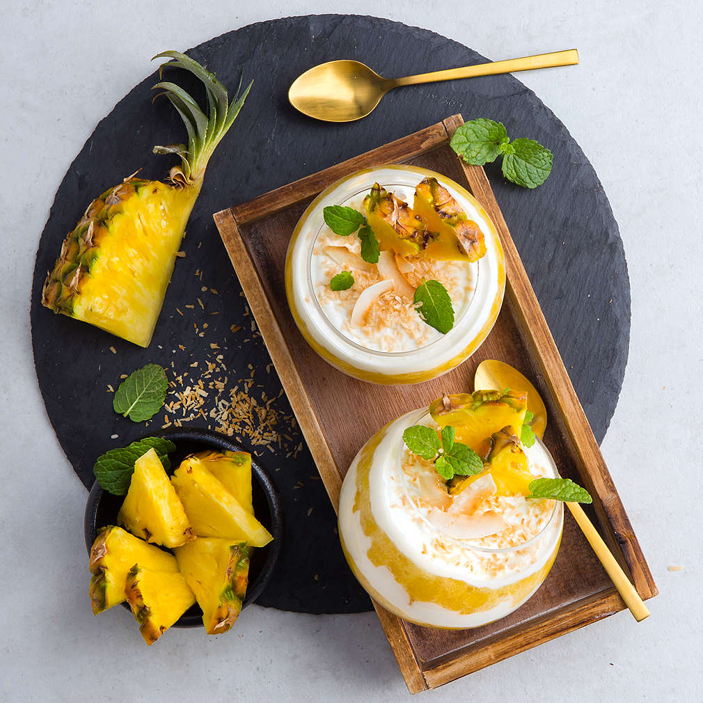 Abbildung des Rezepts Ananas-Joghurt-Dessert