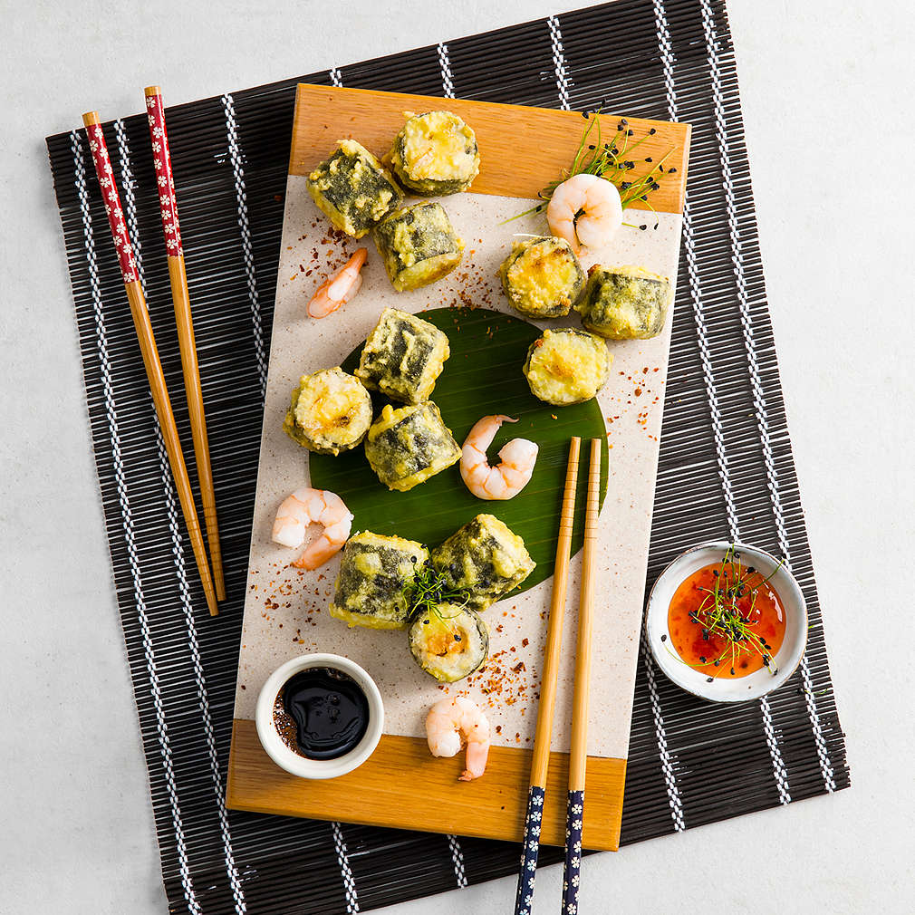 Imaginea rețetei Sushi cu creveți prăjiți