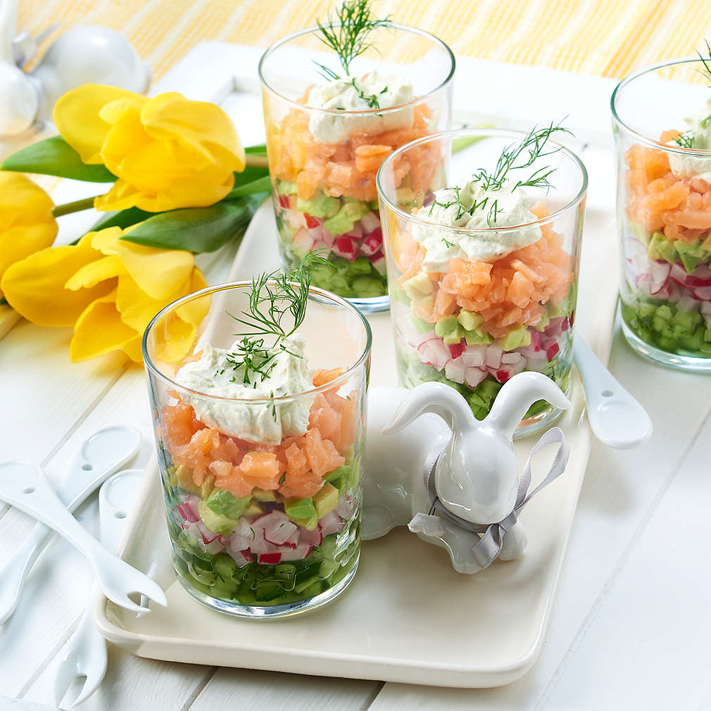 Lachs-Tatar im Gläschen