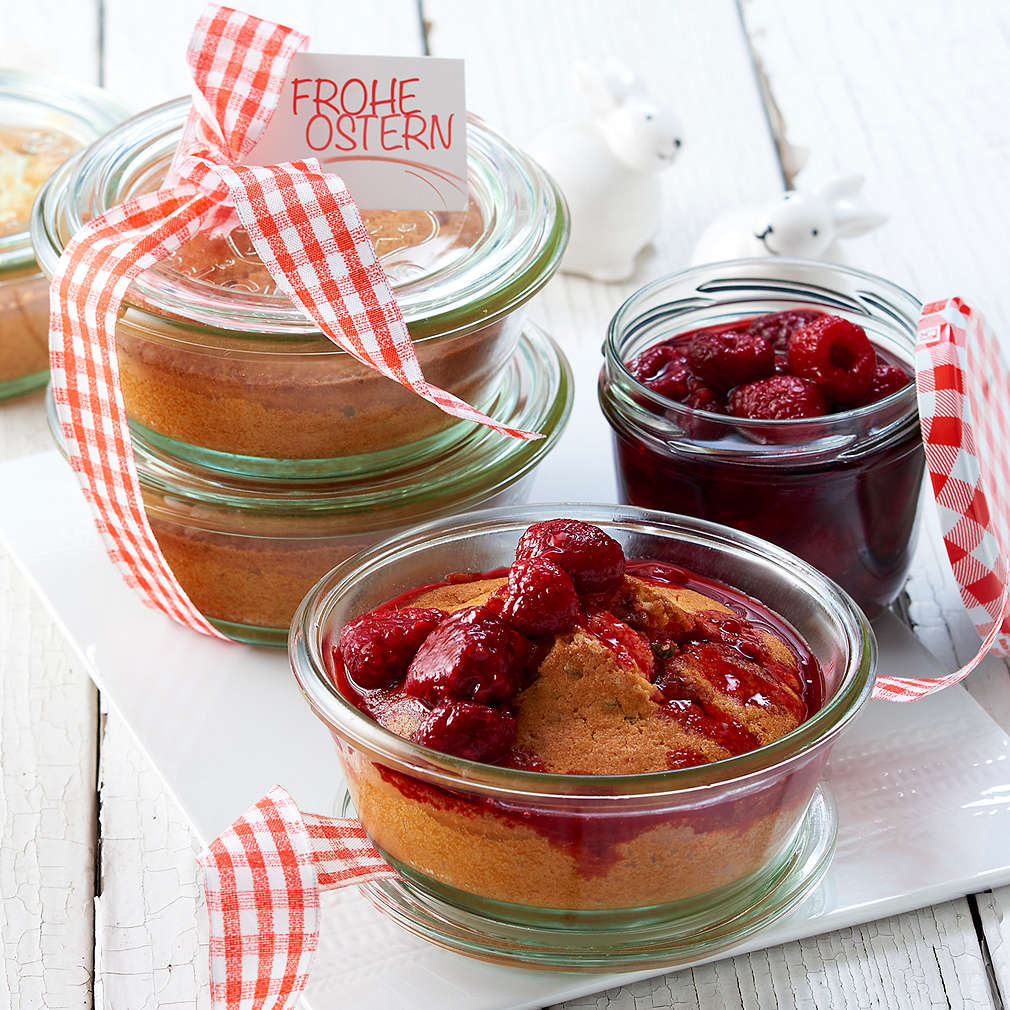 Oster-Eierlikörkuchen mit Früchten im Glas - Rezept | Kaufland