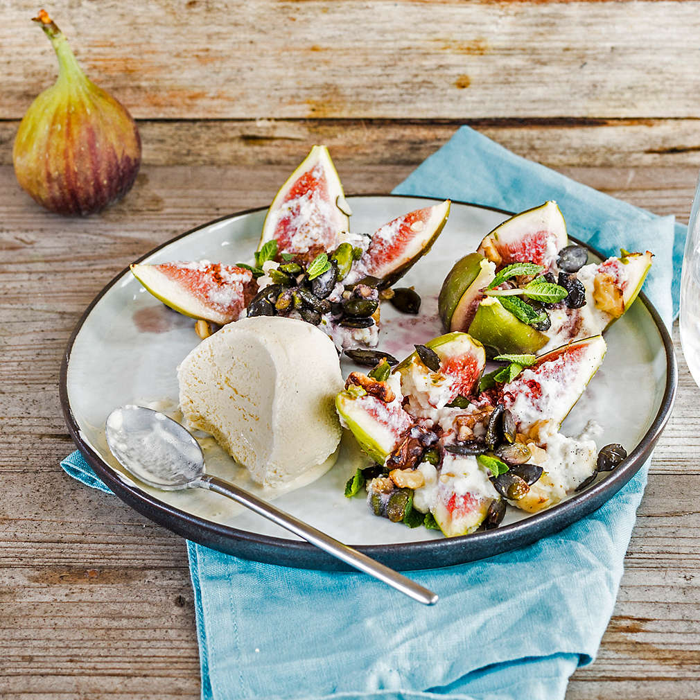 Abbildung des Rezepts Gegrillte Feigen mit Ricotta