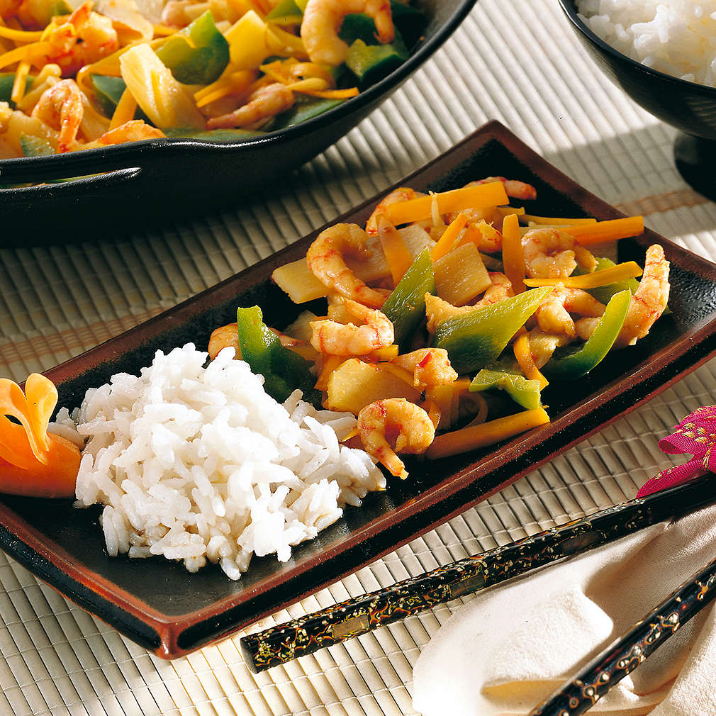 Zobrazit Krevetový wok se zeleninou receptů