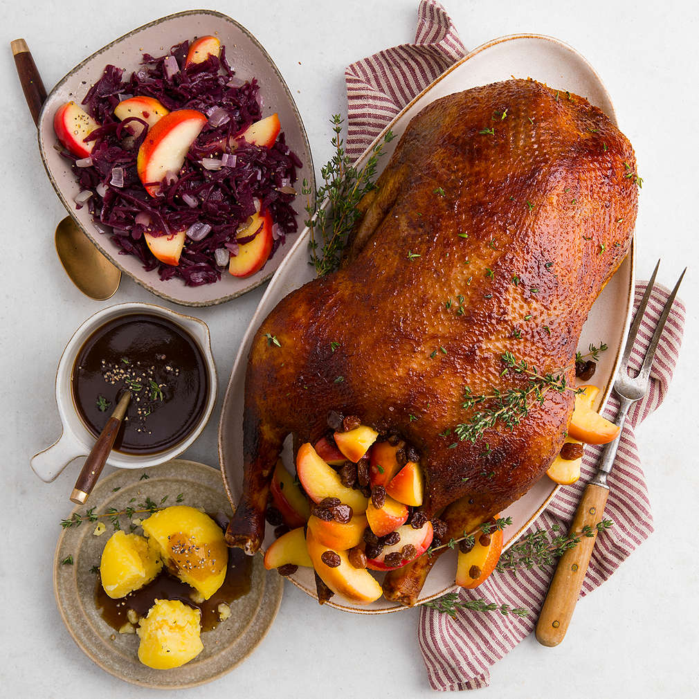 Gebratene Gans mit Rotkohl - Rezept | Kaufland