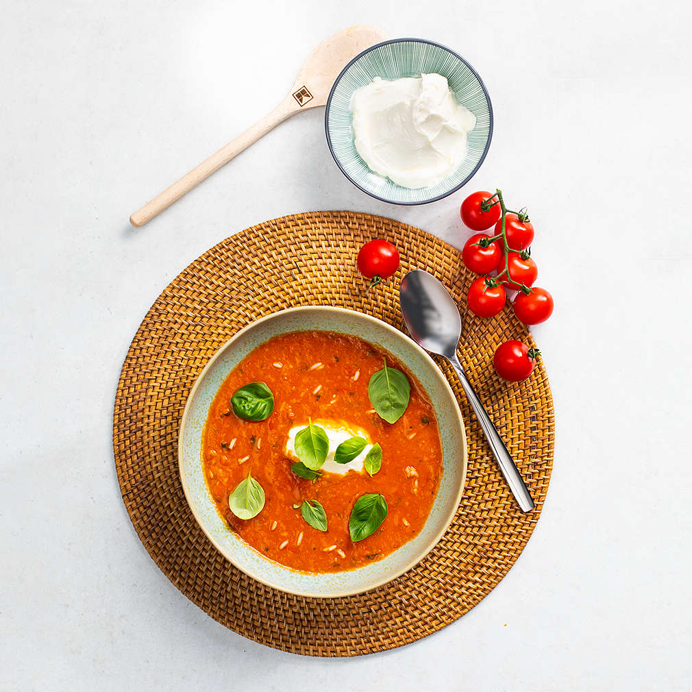 Abbildung des Rezepts Tomatensuppe mit Reis