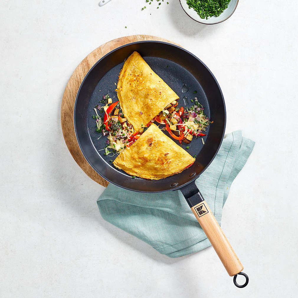 Zobrazit Zeleninová omeleta receptů