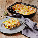 Lasagna vegetariană de dovleac și spanac