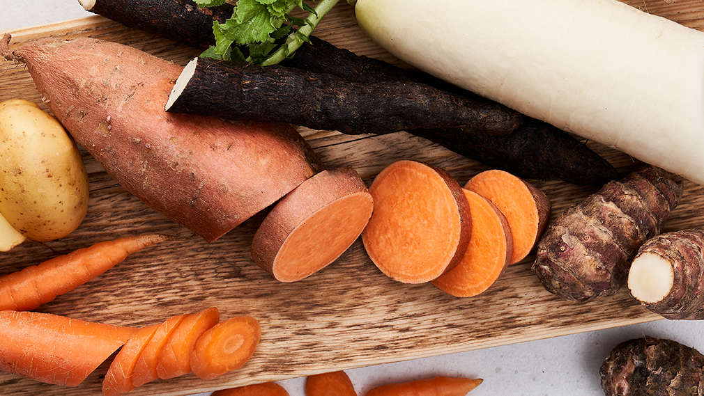 Abbildung von Knollengemüse