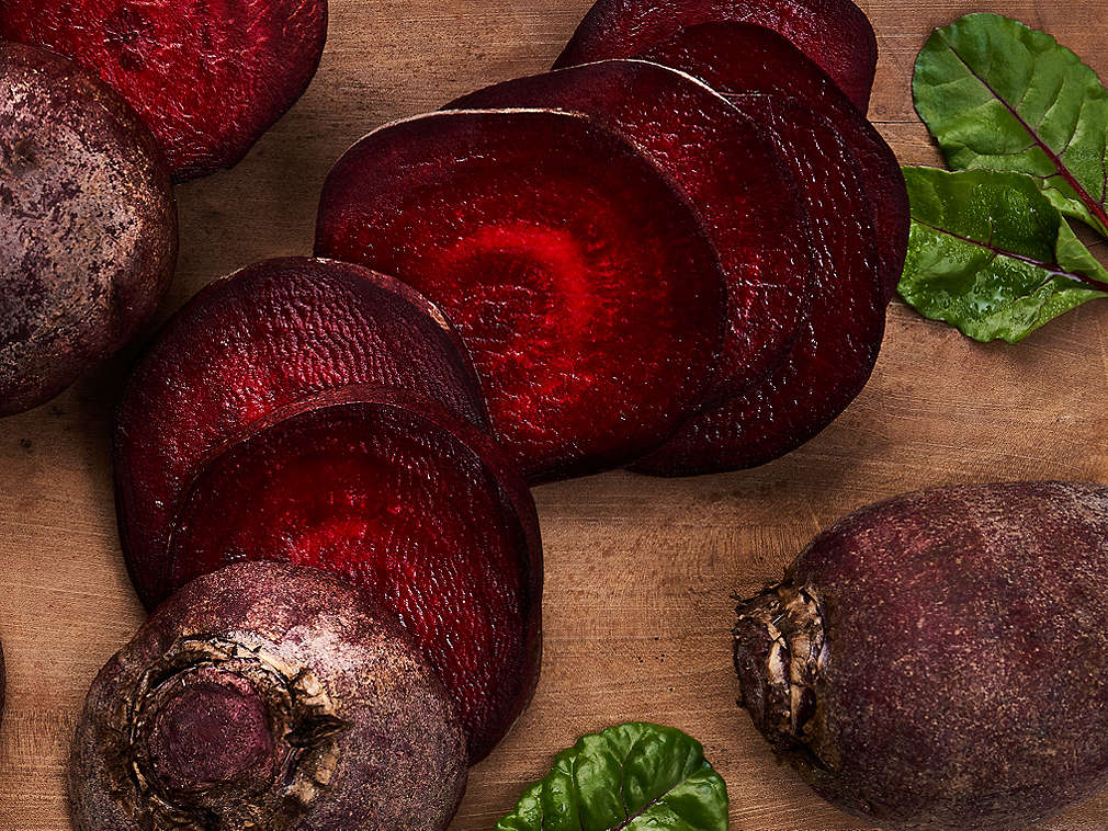 Свежая столовая свекла, подробный вид