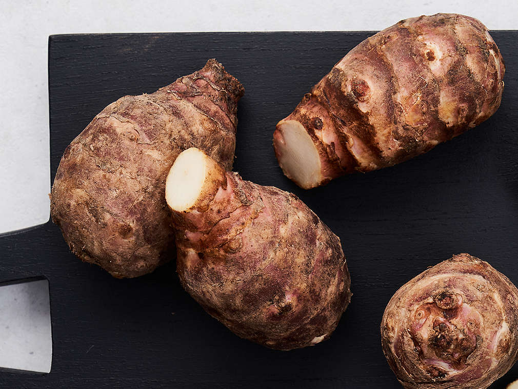 Topinambur proaspăt în detaliu