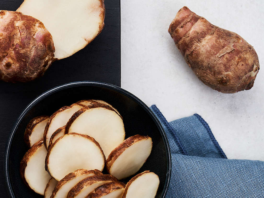 Topinambur proaspăt în detaliu