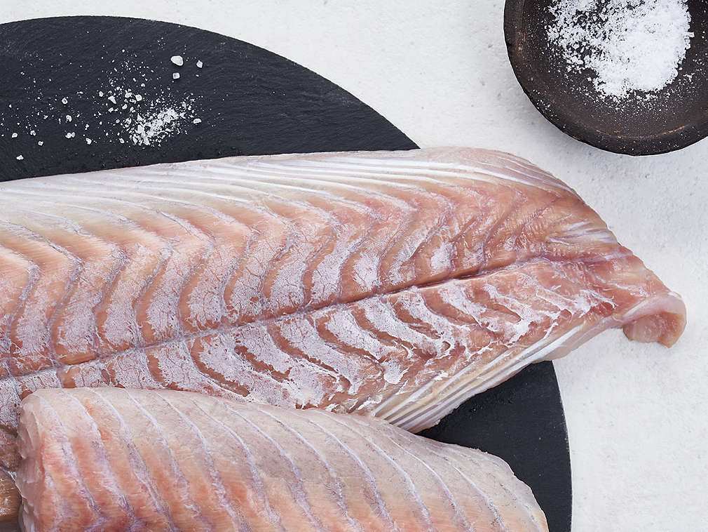 Detailný pohľad na čerstvú tresku tmavú