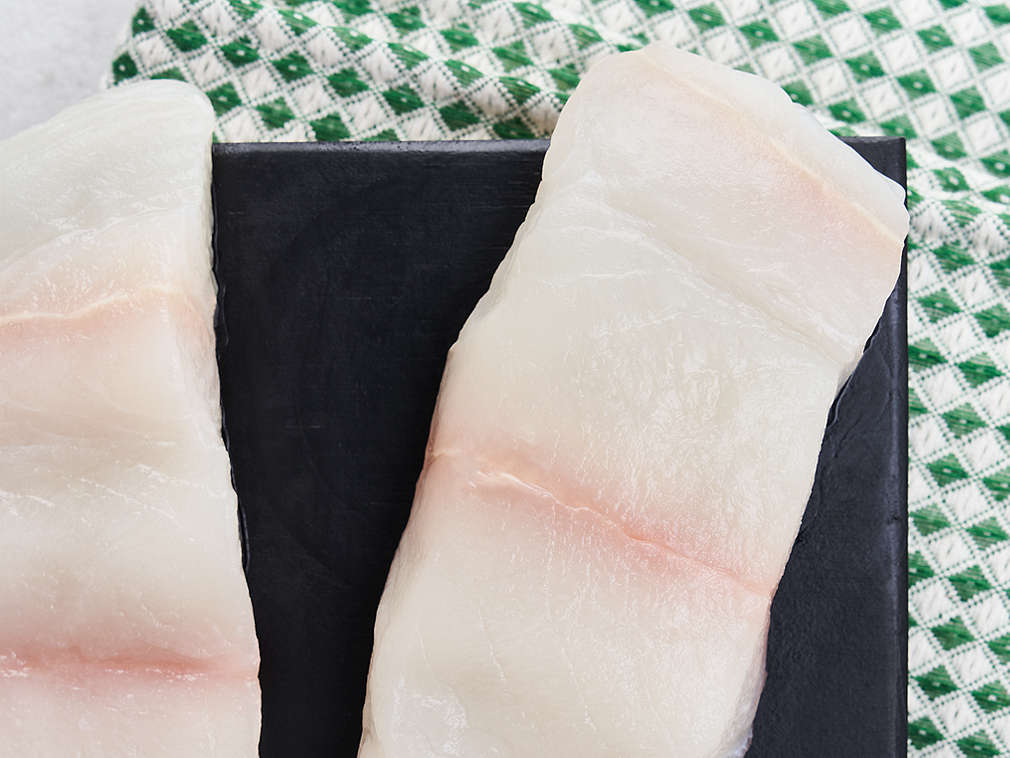 Halibut alb în detaliu