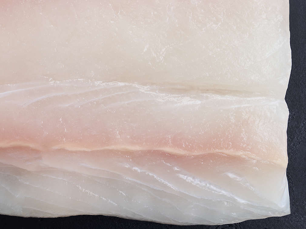 Halibut alb în detaliu