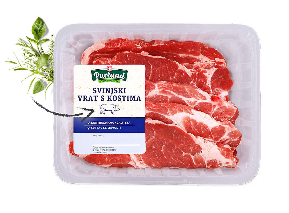 K-Purland svinjski vrat s kostima