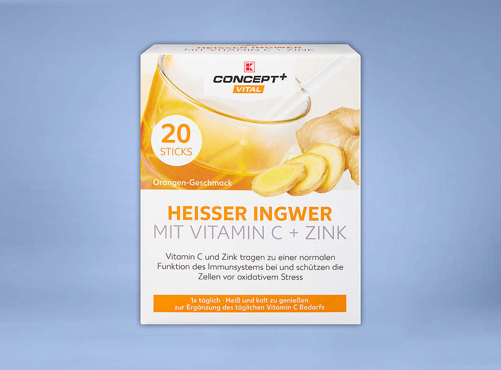 Produktabbildung: K-CONCEPT+ VITAL Heißer Ingwer, 20 Sticks