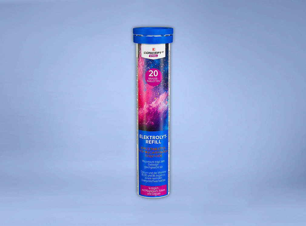 Produktabbildung: K-CONCEPT+ VITAL Elektrolyt-Refill Brausetabletten, 20 Stück