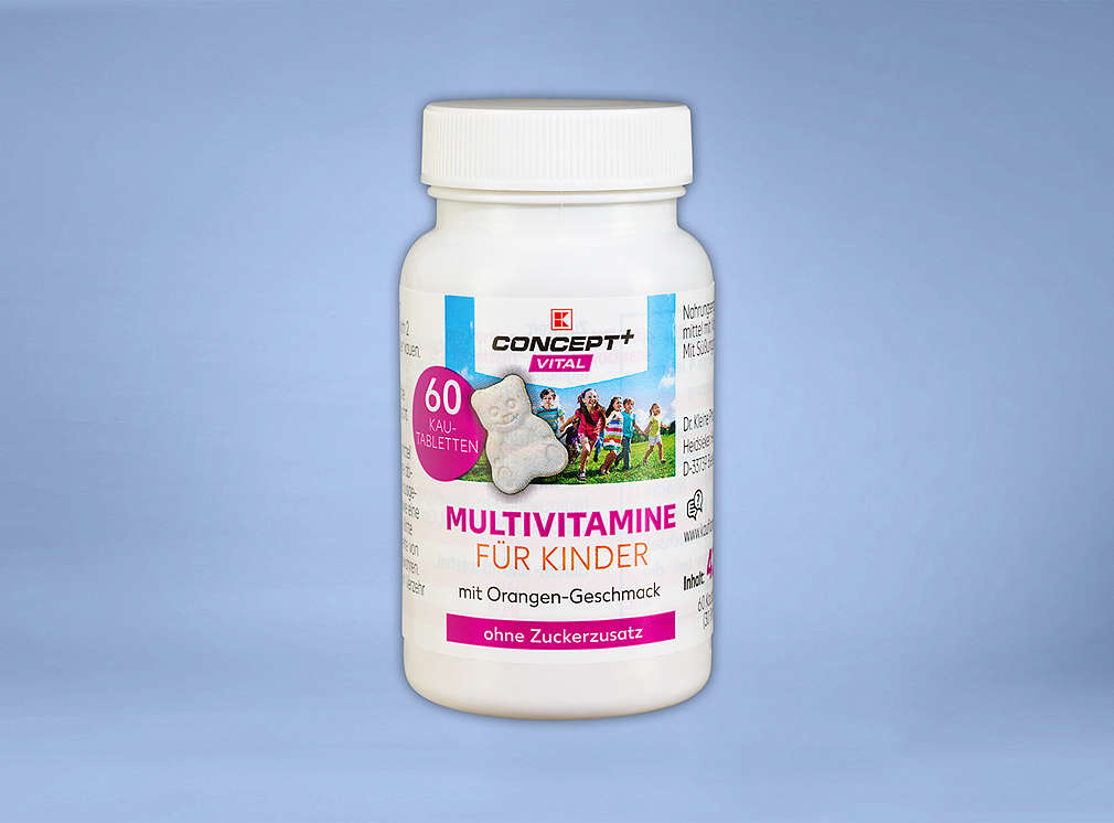 Produktabbildung: K-CONCEPT+ VITAL Multivitamine für Kinder, 60 Kautabletten