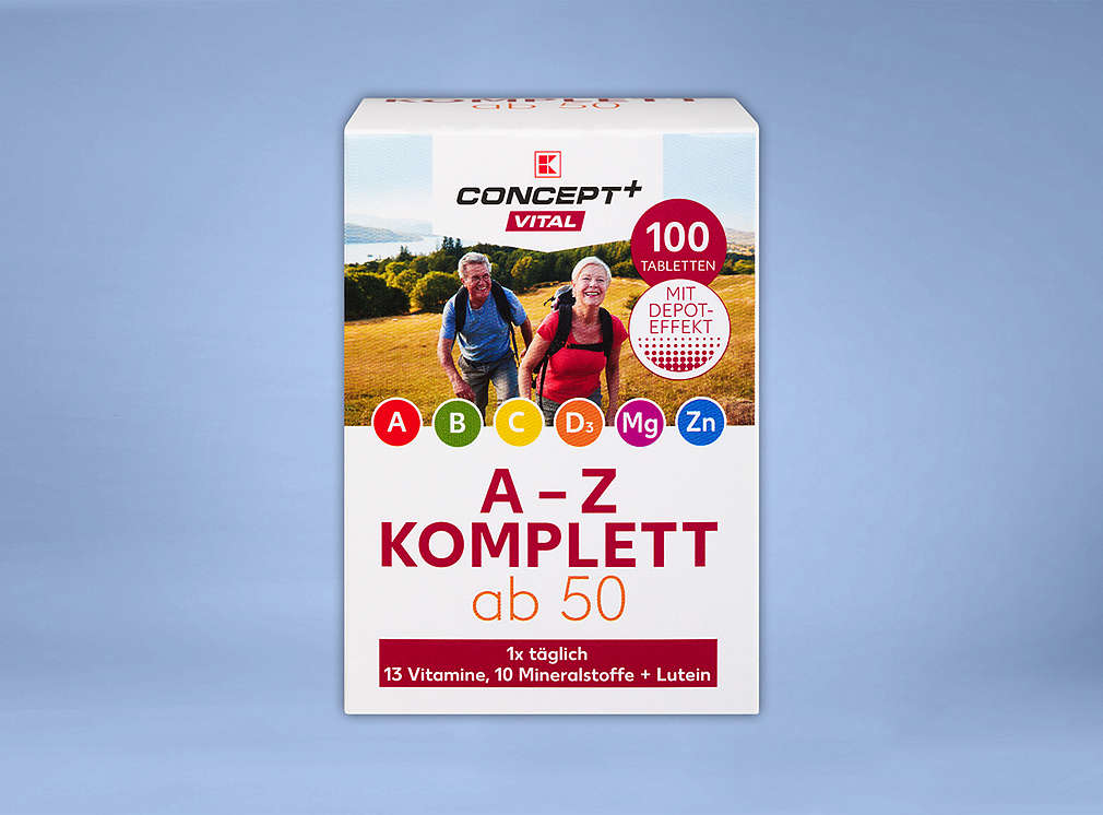 Produktabbildung: K-CONCEPT+ VITAL Vitamin A-Z Komplett, ab 50, 100 Stück